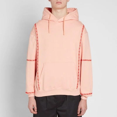 Shop Adish Hawajez Embroidered Hoody In Pink