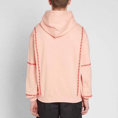 Shop Adish Hawajez Embroidered Hoody In Pink