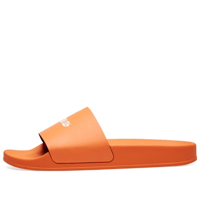 Shop Heron Preston Logo Slide In Orange