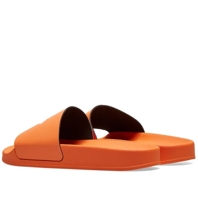 Shop Heron Preston Logo Slide In Orange