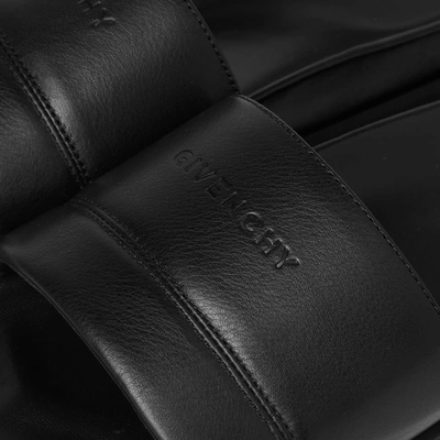 Shop Givenchy Plaza Leather Sandal In Black