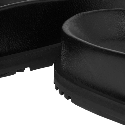 Shop Givenchy Plaza Leather Sandal In Black