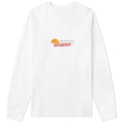 Shop Adish Long Sleeve Vip Embroidered Tee In White