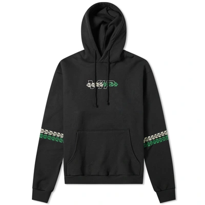 Shop Adish Vip Embroidered Hoody In Black