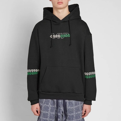 Shop Adish Vip Embroidered Hoody In Black