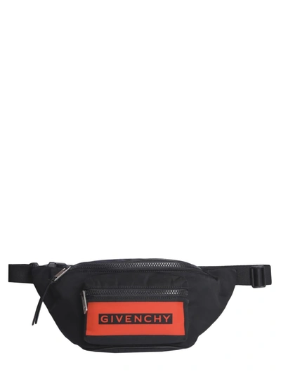 Shop Givenchy Logo Zipped Belt Bag In Multi
