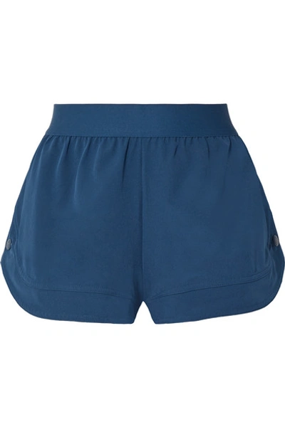 Shop Adidas By Stella Mccartney Performance Essentials Shell Shorts In Blue