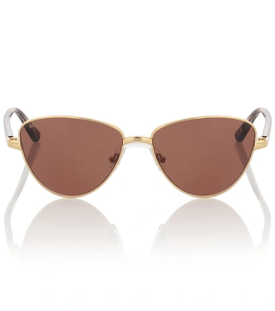 Shop Balenciaga Cat-eye Sunglasses In Brown