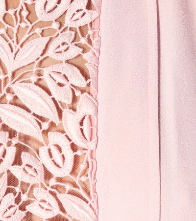 Shop Giambattista Valli Crêpe Gown In Pink