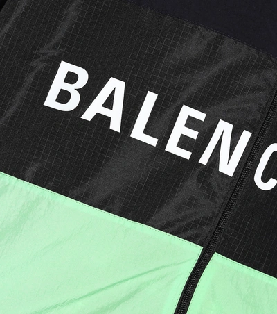 Shop Balenciaga Logo Jacket In Multicoloured