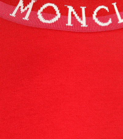 Shop Moncler Cotton-blend Sweatshirt In Red