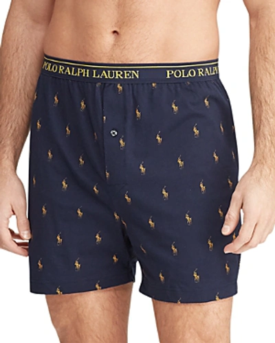 Shop Polo Ralph Lauren Classic Fit Boxers - Pack Of 3 In Blue/navy