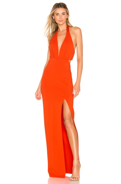 Shop Nbd Fenton Gown In Orange