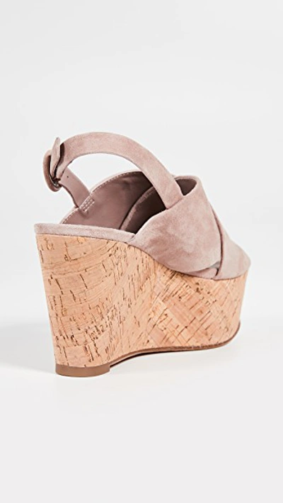 Shop Diane Von Furstenberg Juno Wedge Sandals In Powder