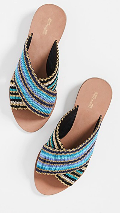 Shop Diane Von Furstenberg Cindi Slide Sandals In Blue Multi