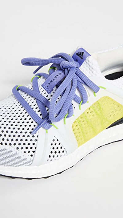 Shop Adidas By Stella Mccartney Ultraboost Sneakers In White/black White/lemon