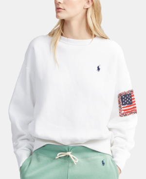 polo ralph lauren women's fleece pullover sweatshirt