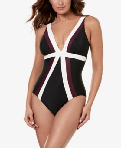 Shop Miraclesuit Spectra Trilogy One-piece Swimsuit Women's Swimsuit In Black