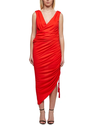 Shop Lanvin Dress In Rosso Chiaro