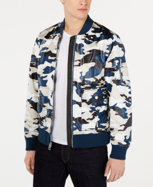 guess blue bomber jacket