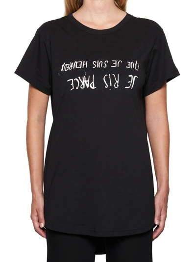 Shop Ann Demeulemeester T-shirt In Black