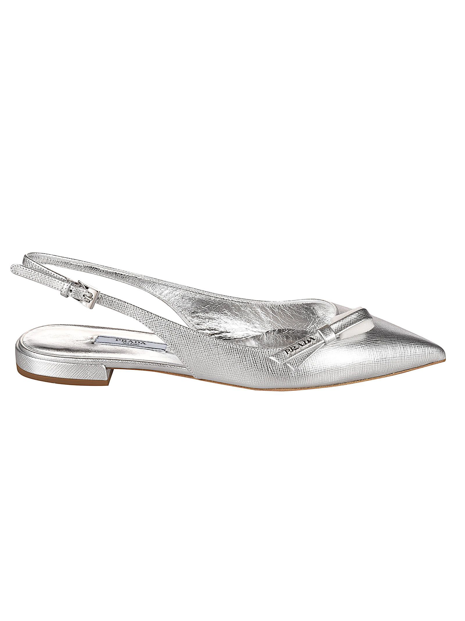 prada etiquette slingback flat