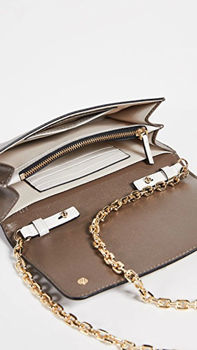 Shop Marc Jacobs Snapshot Wallet On Chain In French Grey Multi
