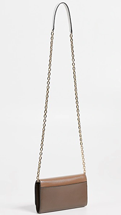 Shop Marc Jacobs Snapshot Wallet On Chain In French Grey Multi