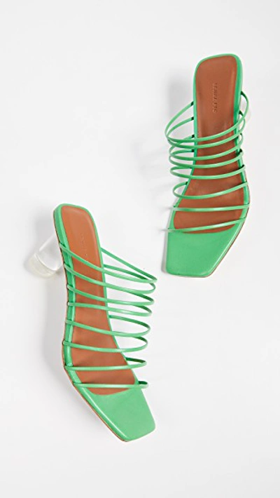 Shop Rejina Pyo Zoe Heel Slides In Green