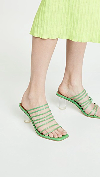 Shop Rejina Pyo Zoe Heel Slides In Green