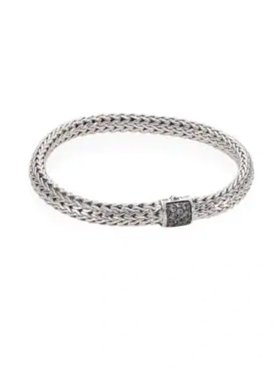 Shop John Hardy Classic Chain Grey Sapphire & Sterling Silver Small Bracelet