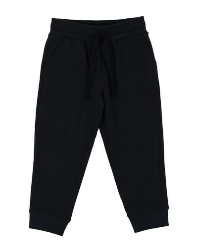 Shop Dolce & Gabbana Toddler Boy Pants Midnight Blue Size 6 Cotton In Dark Blue