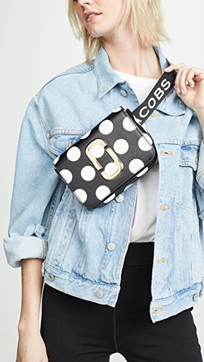 Shop Marc Jacobs Xs / S The Dot Hip Shot Belt Bag In Black Multi