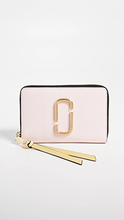 Shop Marc Jacobs Snapshot Small Standard Wallet In Blush Multi