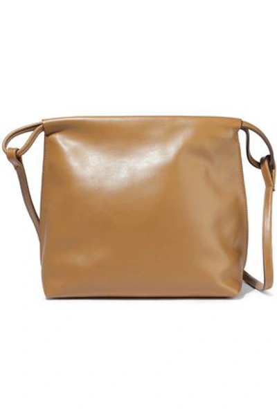 Shop Iris & Ink Nevaeh Leather Shoulder Bag In Camel