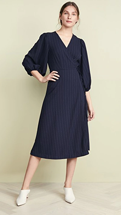 Ganni Clark Dress In Total Eclipse | ModeSens