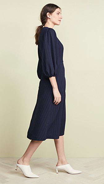 ganni clark slip dress