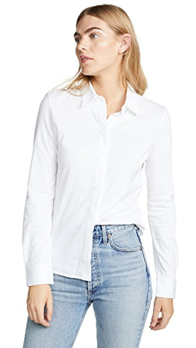 Shop Theory Fitted Shirt In White