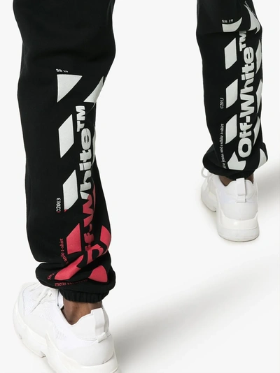 Shop Off-white Logo Sweatpants In Black