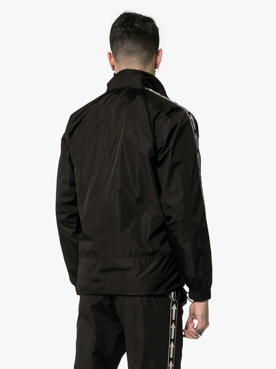 Shop Off-white Nylon Zip Jacket In 1000 Black