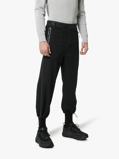 Shop And Wander Black Belted Technical Trousers