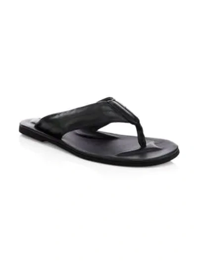 Shop To Boot New York Men's Leather Thong Sandals In Navy