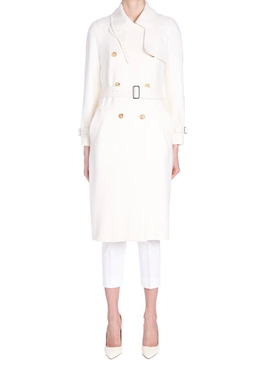 Shop Max Mara Dalila Belted Coat In White