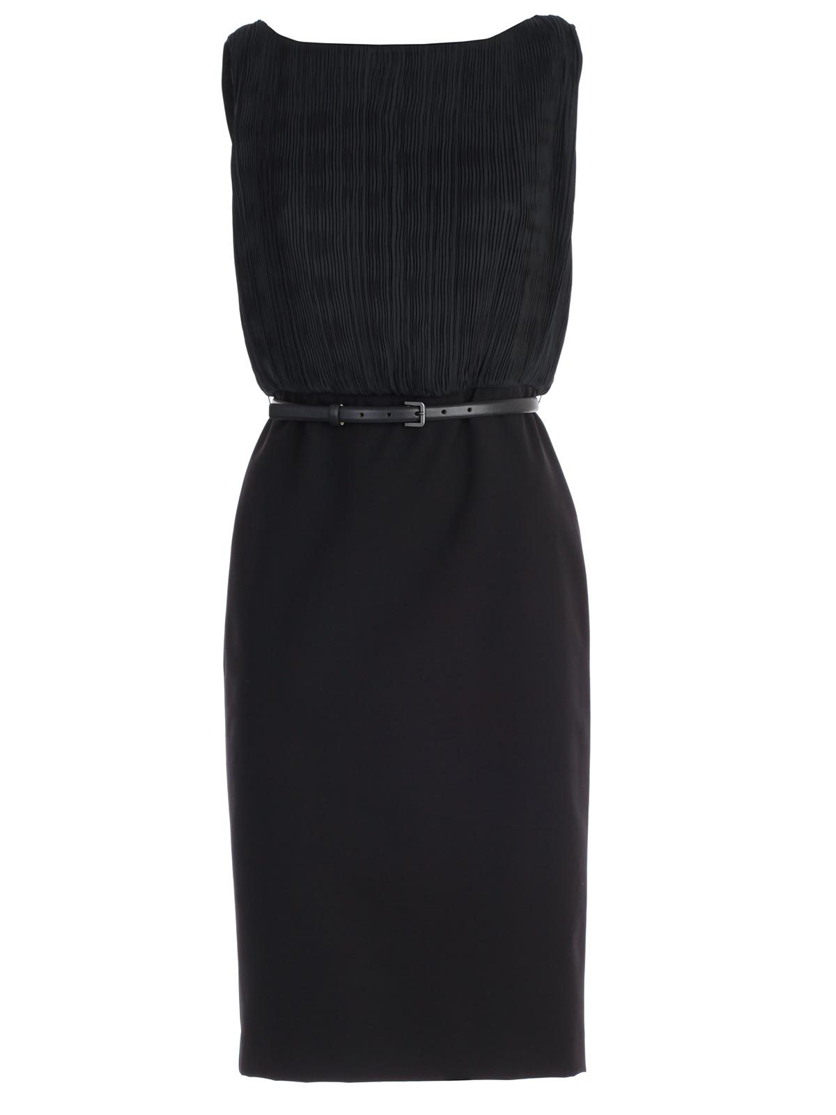 Max Mara Sleeveless Fitted Dress In Black | ModeSens