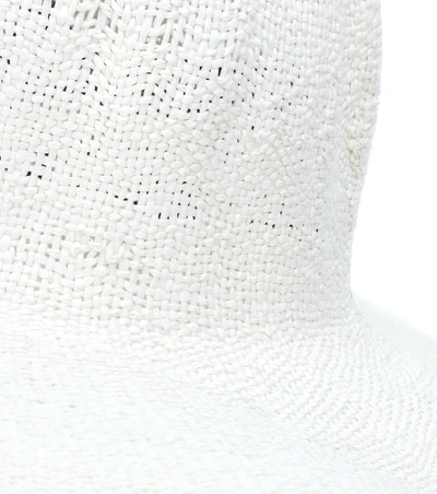 Shop Jacquemus Le Chapeau Riviera Raffia Hat In White