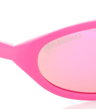 Shop Balenciaga Neo Round Sunglasses In Pink