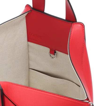 Shop Loewe Hammock Medium Leather Shoulder Bag In Red