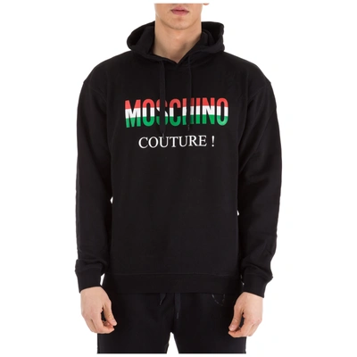 Shop Moschino Men's Hoodie Sweatshirt Sweat In Black