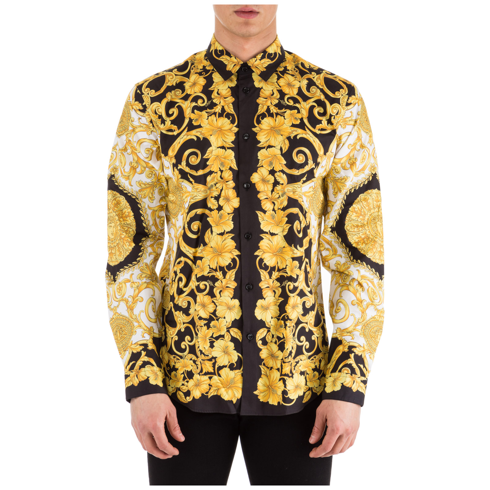 yellow versace shirt