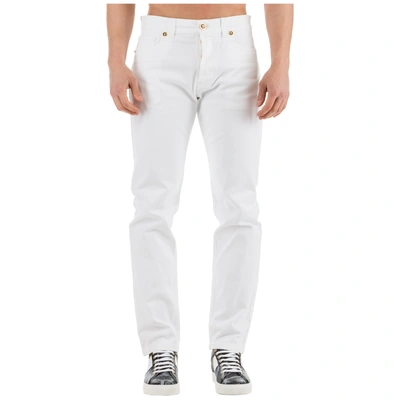 Shop Versace Men's Jeans Denim In White